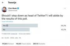 Elon Musk „bizalmi szavazást” kezdeményezett maga ellen a Twitteren