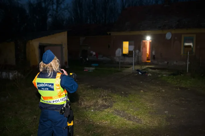 Helyszínelés a nagykőrösi tanyán 2020. december 5-én – Fotó: ORFK / Police.hu