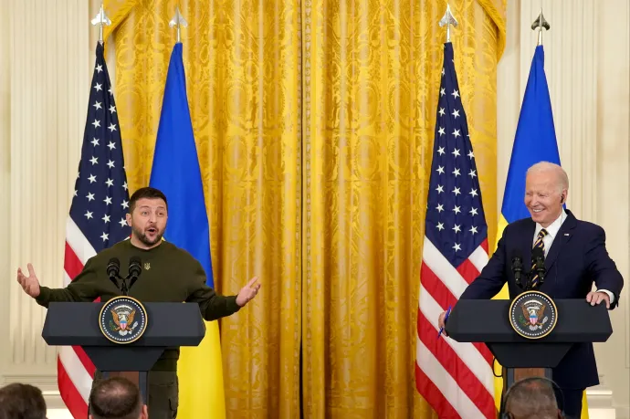 Biden a Zelenszkijjel közös sajtótájékoztatóján jelentette be: Patriot légvédelmi rakétákkal fegyverzik fel Ukrajnát