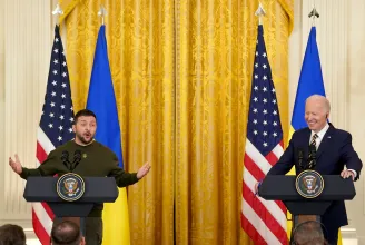 Biden a Zelenszkijjel közös sajtótájékoztatóján jelentette be: Patriot légvédelmi rakétákkal fegyverzik fel Ukrajnát