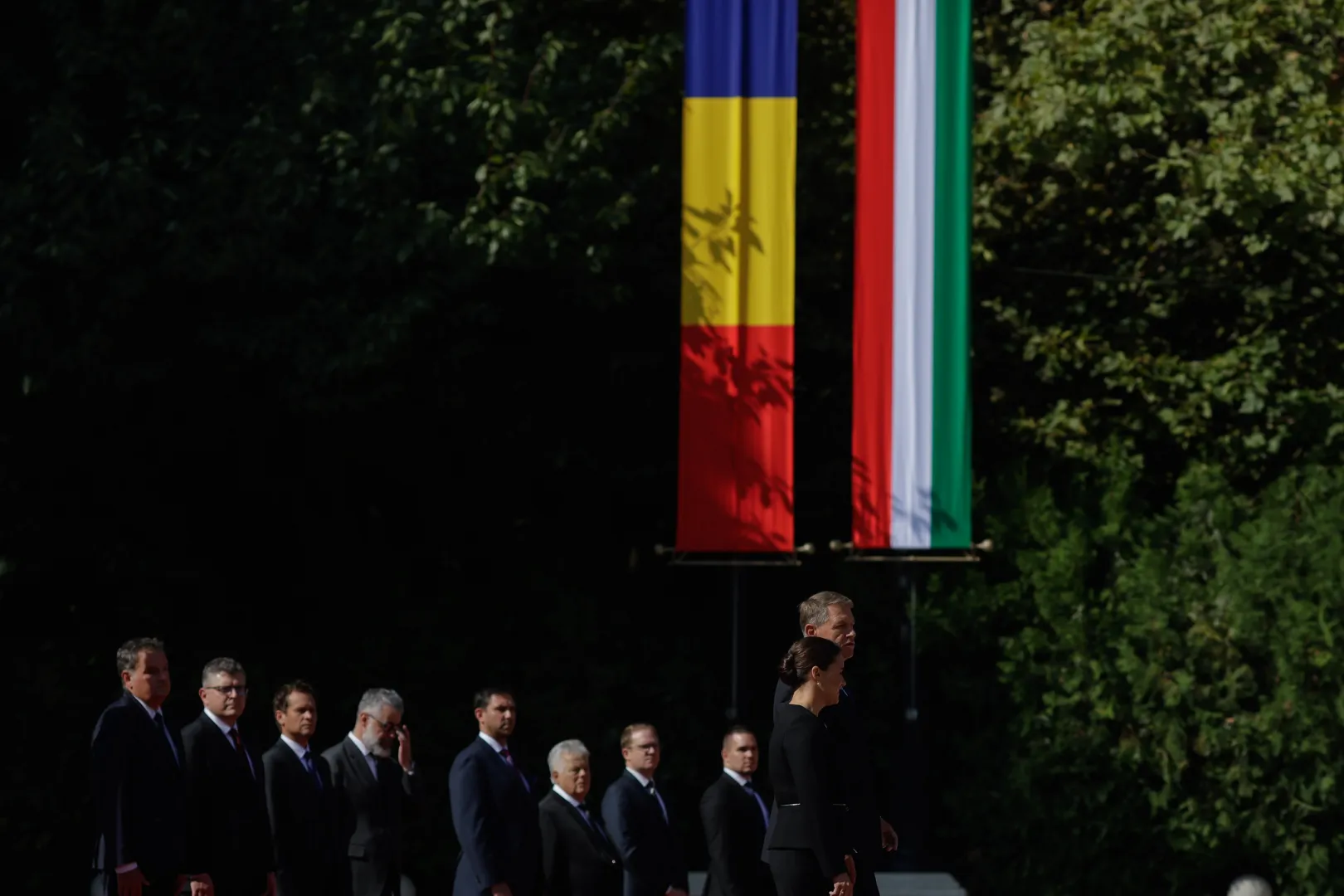 Klaus Iohannis államfő Novák Katalin magyar köztársasági elnököt fogadja a bukaresti Cotroceni-palotában, 2022. szeptember 7-én – George Călin / Inquam Photos