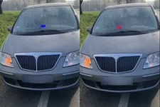 Mi baj lehet, gondolta a csomai férfi, aki kék-piros villogót szerelt az autójába