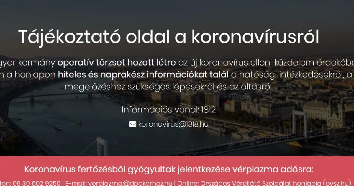 Úgy megszűnt, hogy még mindig elérhető a koronavirus.gov.hu