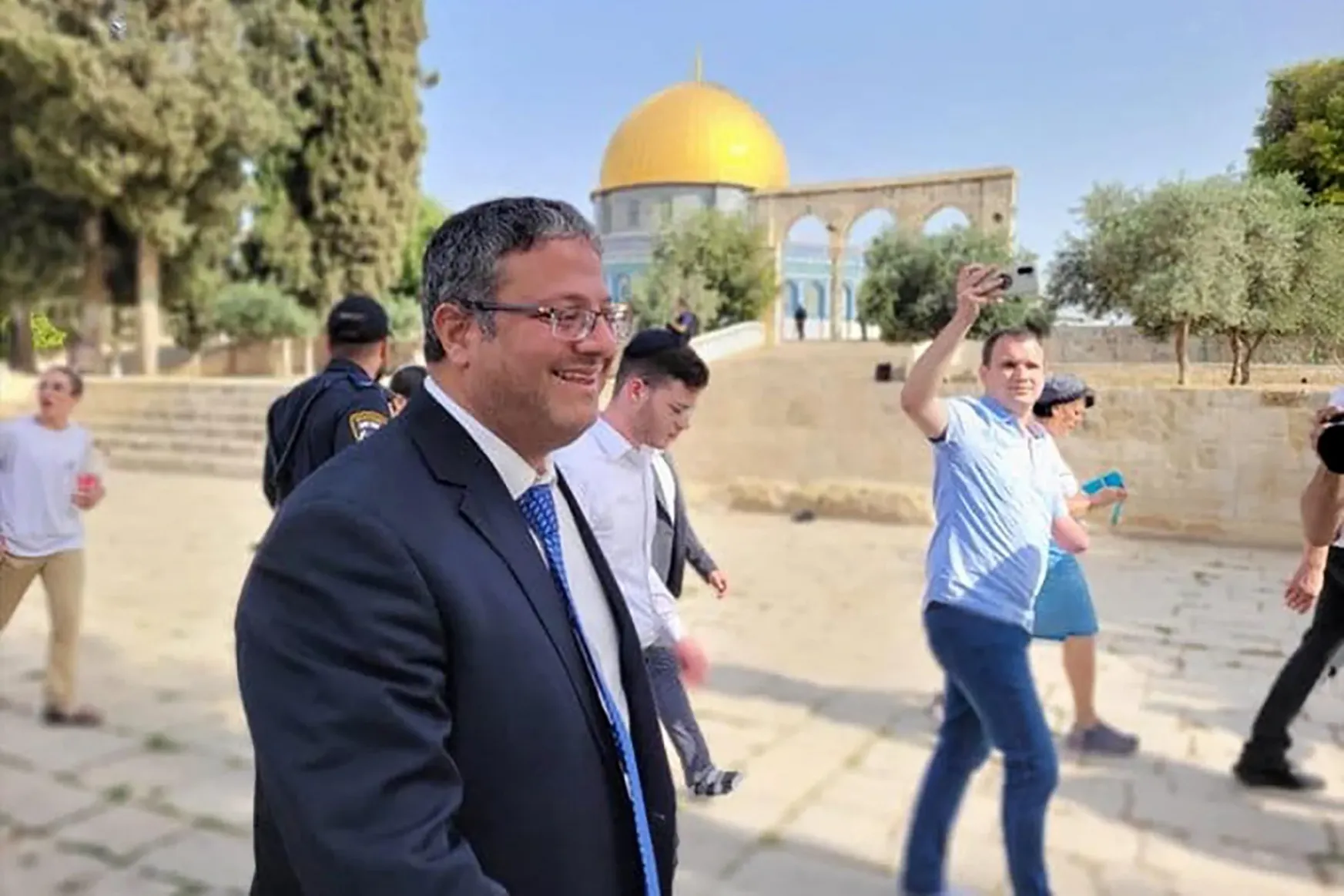 Izrael ultranacionalista belbiztonsági minisztere meglátogatta az iszlám harmadik legszentebb helyét