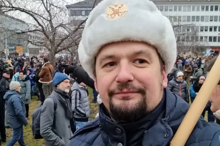 Wjatscheslaw Seewald, a Putyin Fanclub Telegram-csatorna egyik üzemeltetője – Forrás: @wjatscheslawseewald / Youtube