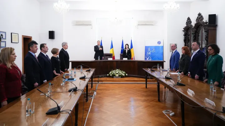 A Legfelsőbb Igazságszolgáltatási Tanács alakuló ülése – Fotó: presidency.ro
