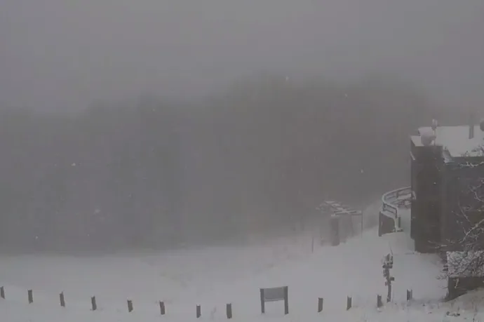 A Börzsönyben már havazik