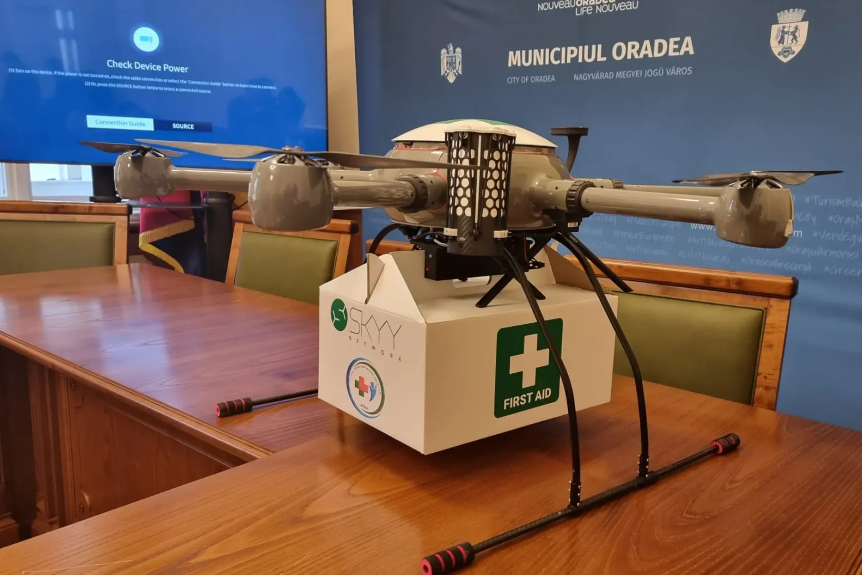 Országos premier: drónokkal szállítják a biológiai mintákat a nagyváradi kórházak között