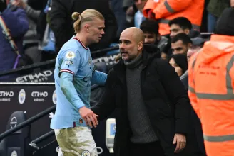 19. meccsén negyedszer ért el mesterhármast Haaland a Cityben