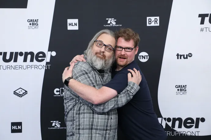 Dan Harmon és Justin Roiland egy sajtóeseményen, 2018-ban – Fotó: Taylor Hill / FilmMagic / Getty Images