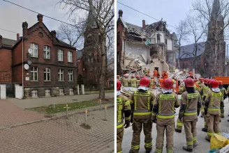 Gázrobbanás miatt összedőlt egy lengyelországi parókia, ketten meghaltak