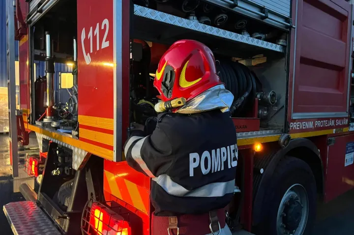 Porig égett egy bankautomata Szászmedgyesen