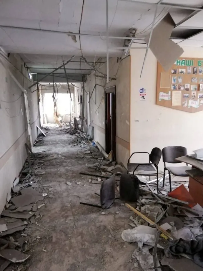 Herszonban a kórház épülete is megrongálódott – Fotó: Ministry Of Health Of Ukraine / Reuters