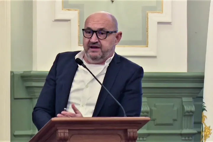 Rácz Attila, a Pannon-Víz Zrt. elnök-vezérigazgatója – Fotó: Sudár Ágnes / Telex