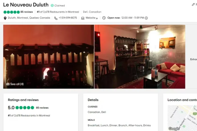 Montreal legjobb étterme a Le Nouveau Duluth, de ide nem azért lehetetlen bejutni, mint a többi ilyen helyre