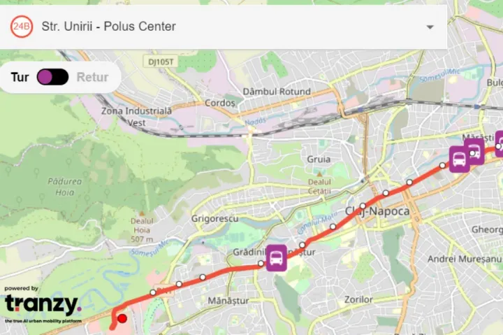 Most már térképen, élőben is követheted a közszállítási vállalat minden járművét Kolozsváron