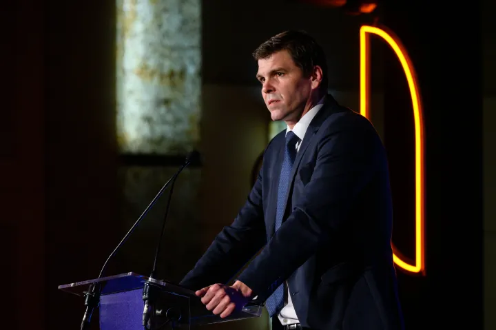 Czepek Gábor az MVM Csoport elnök-vezérigazgatója 2022. szeptember 27-én – Fotó: Vasvári Tamás / MTI