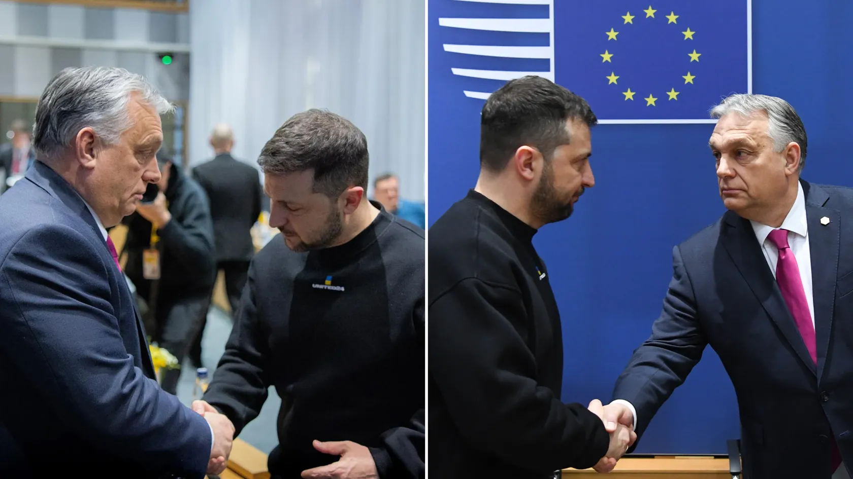 Orbán kicsit másképp mutatta meg a Zelenszkij-kézfogást, mint a hivatalos fotók