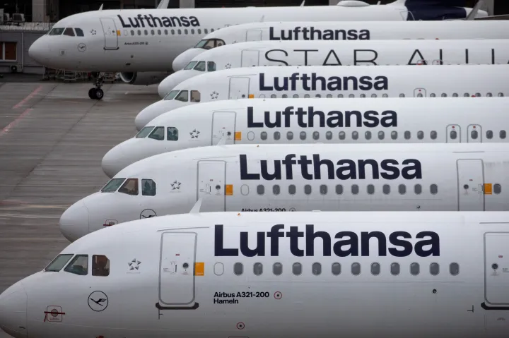 A Lufthansa több mint 1300 járatot törölt a német reptéri dolgozók sztrájkja miatt