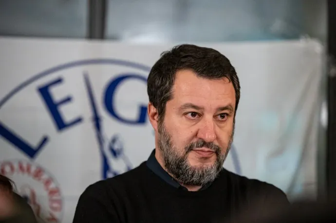 Matteo Salvini, olasz közlekedési miniszter és miniszterelnök-helyettes Fotó: Stefano Nicoli / Stefano Nicoli/NurPhoto