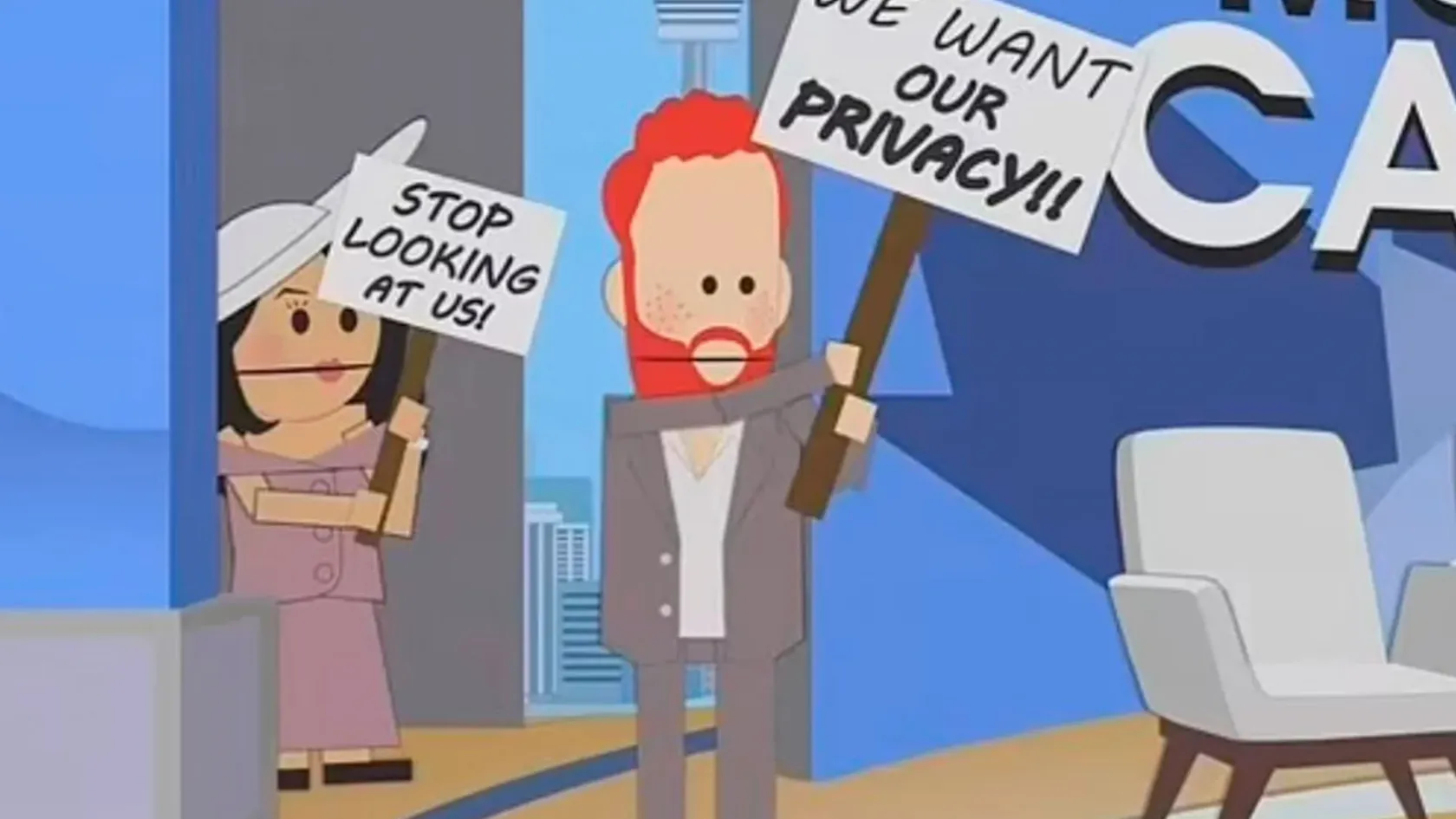 Meghan Markle kiakadt, miután a South Park rajta és Harry hercegen viccelődött