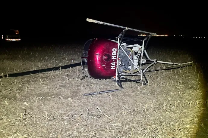 Lezuhant egy helikopter Páty közelében