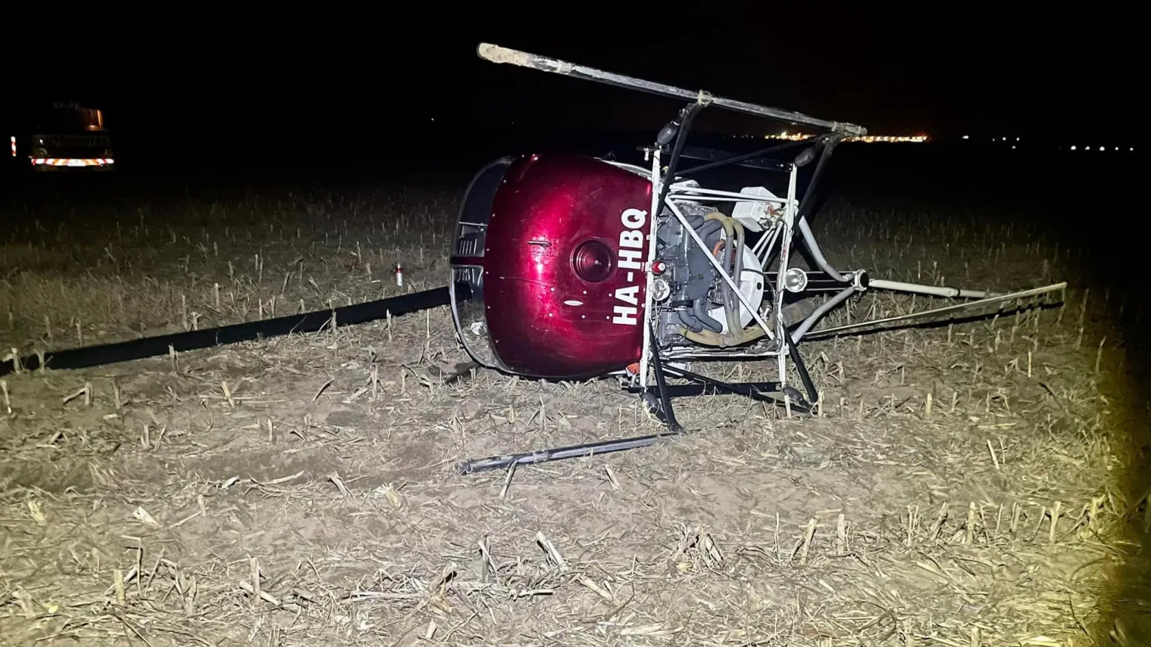 Lezuhant egy helikopter hajnalban Páty közelében