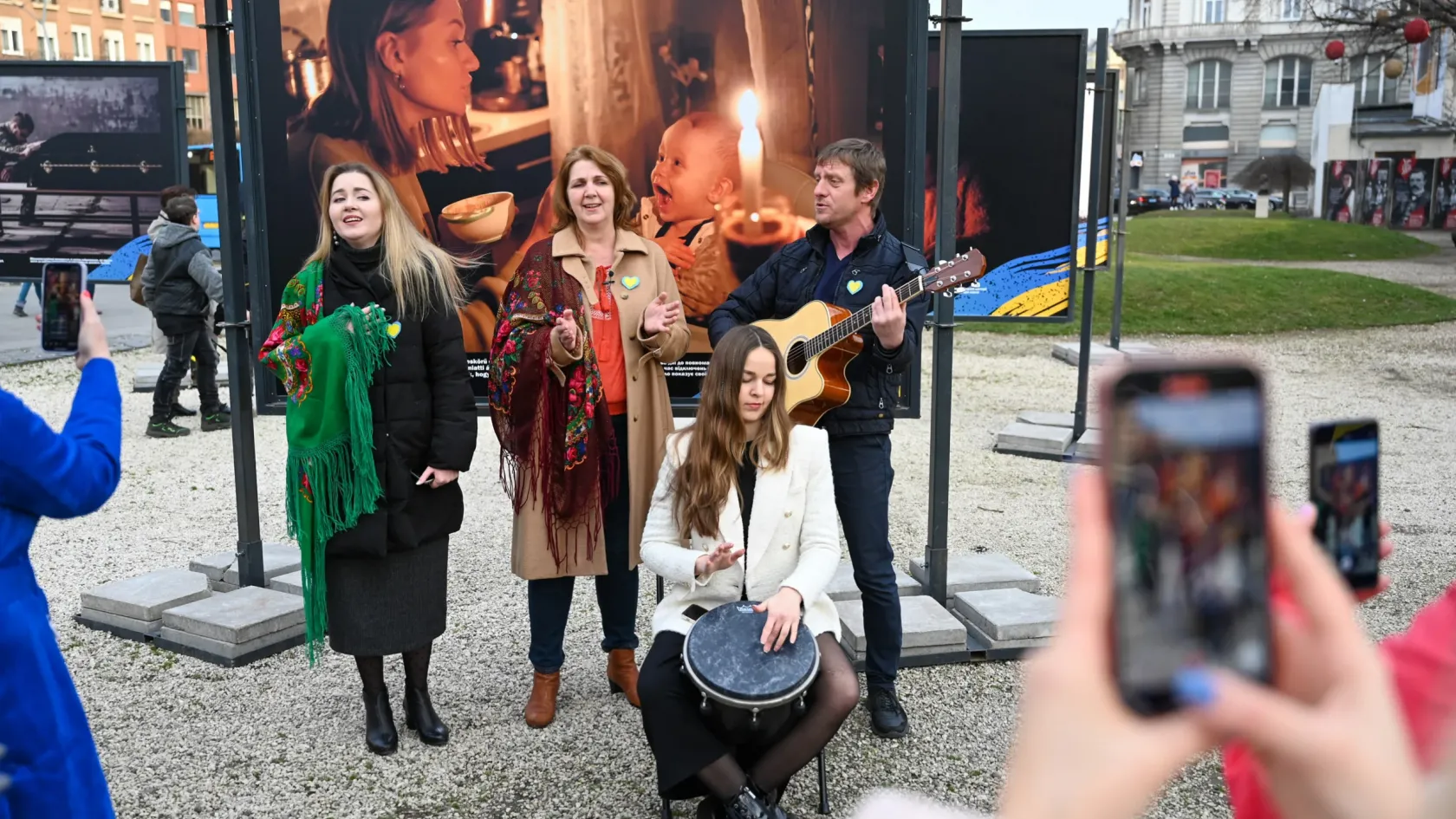 Egy ukrán népdal eléneklésével kezdődött a budapesti háborús megemlékezés