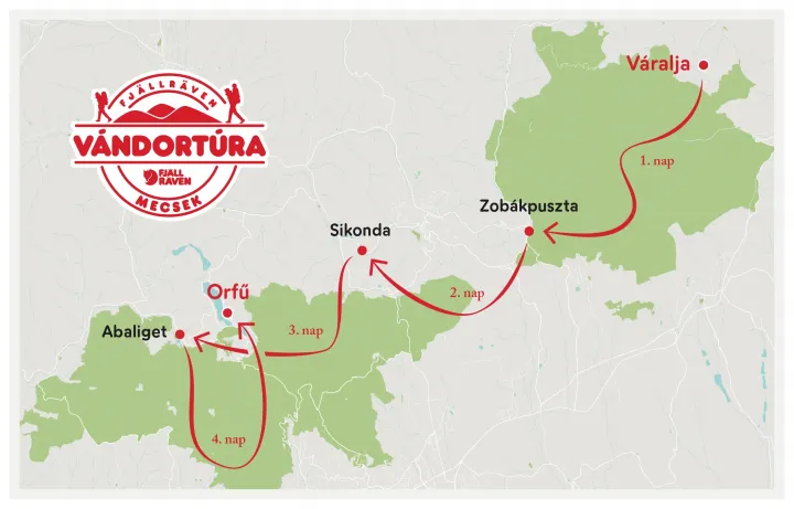 A Vándortúra útvonala 2023-ban – Forrás: a szervezők