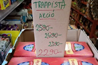Az infláció legyalulásának látványos útja: a trappista árának összeomlása Lábatlanon