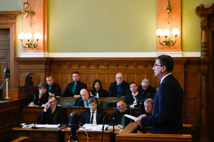 Pál Völner in court on 23 February, 2023 – Photo: János Bődey / Telex