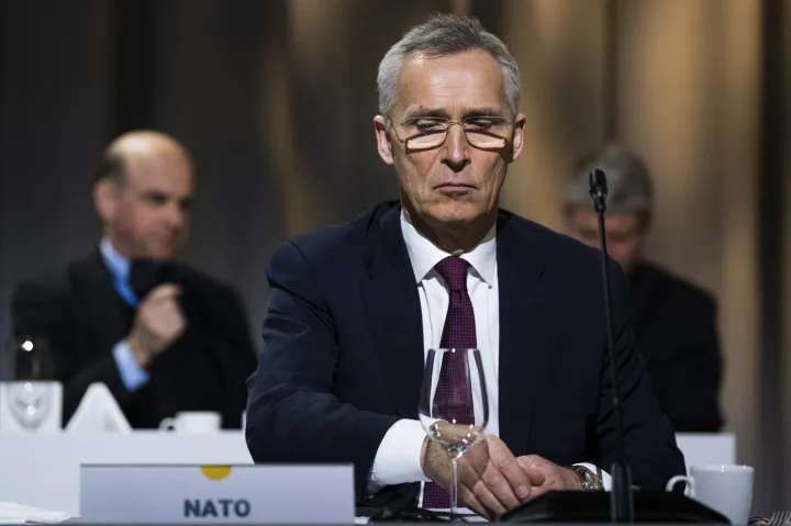 Jens Stoltenberg, a NATO-főtitkára – Fotó: Jonathan Nackstrand / AFP