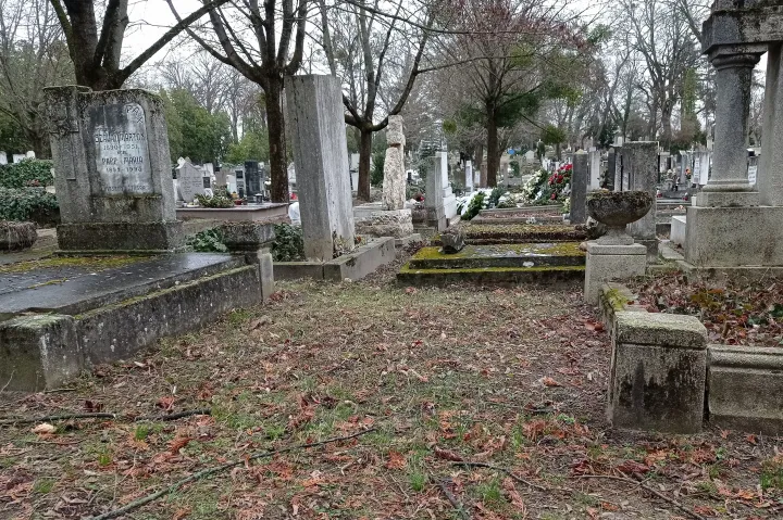 A két sír között jeltelenül egy honvédszázados, Pogrányi Sándor nyugszik – Fotó: Laczó Balázs / Telex