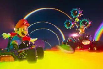 Super Mario a Rainbow Roadon száguldozik a Mario-film utolsó előzetesében