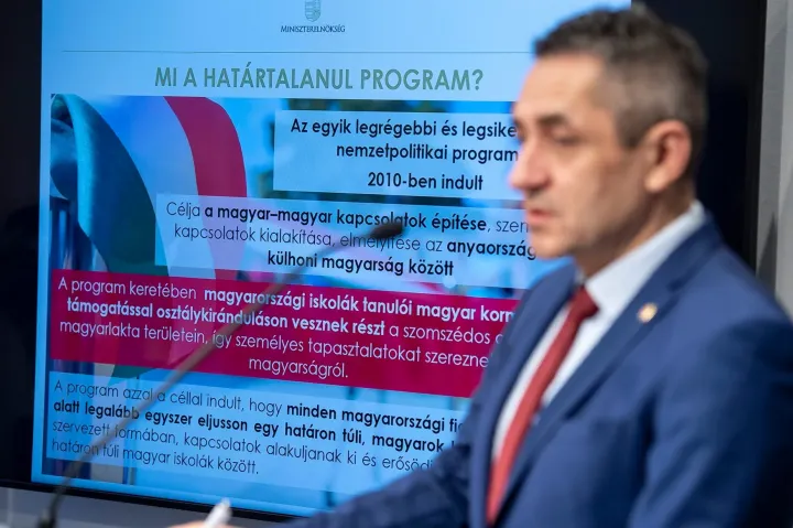 Potápi Árpád bejelenti a Határtalanul! program 2020-as felhívásait – Fotó: Potápi Árpád János Facebook-oldala