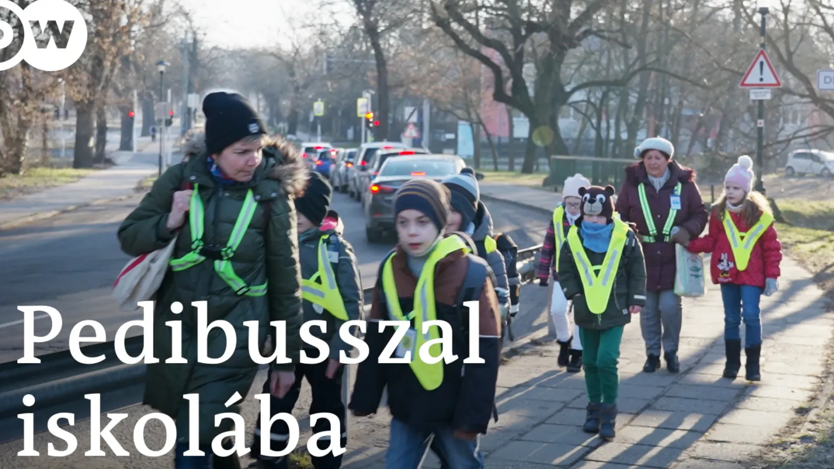 Pedibusszal járnak iskolába a gyerekek Gödöllőn