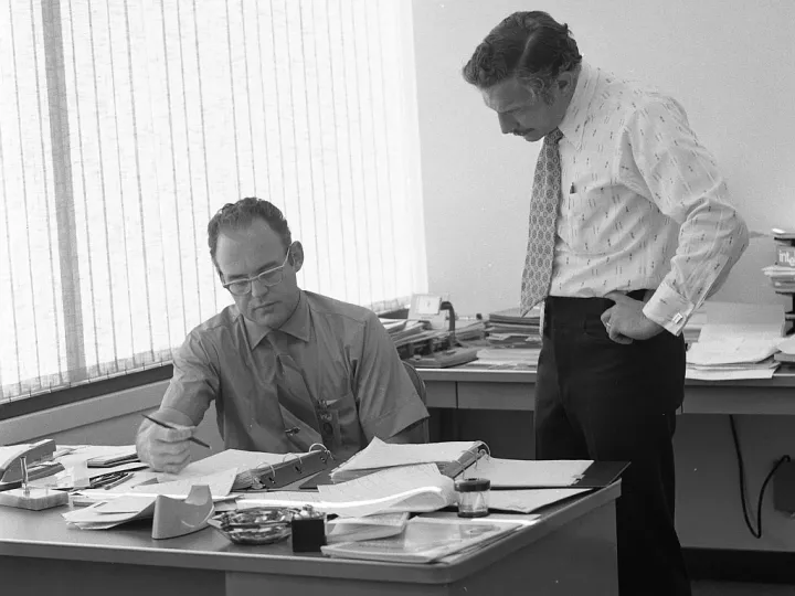 Gordon Moore és Robert Noyce 1970-ben – Fotó: Intel Free Press