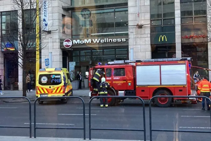 Elektromos meghibásodás miatt volt füst a Mom Park plázában