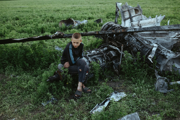 Helikopterroncsok Harkic közelében. Fotó: Makszim Dongyuk