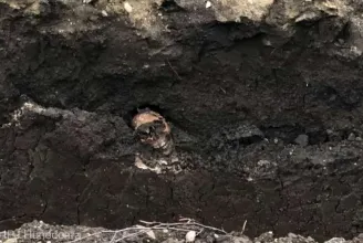 Emberinek tűnő csontokat találtak Déva központjában