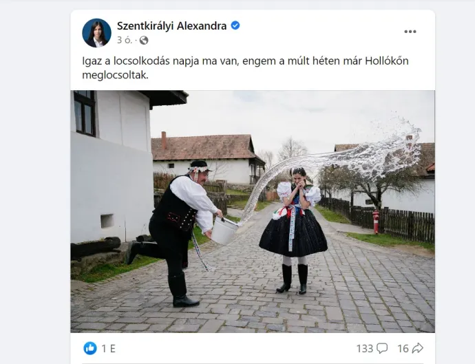 Forrás: Szentkirályi Alexandra Facebook