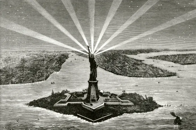 16 évig világítótoronyként működött a New York-i Szabadság-szobor – inkább kevesebb, mint több sikerrel