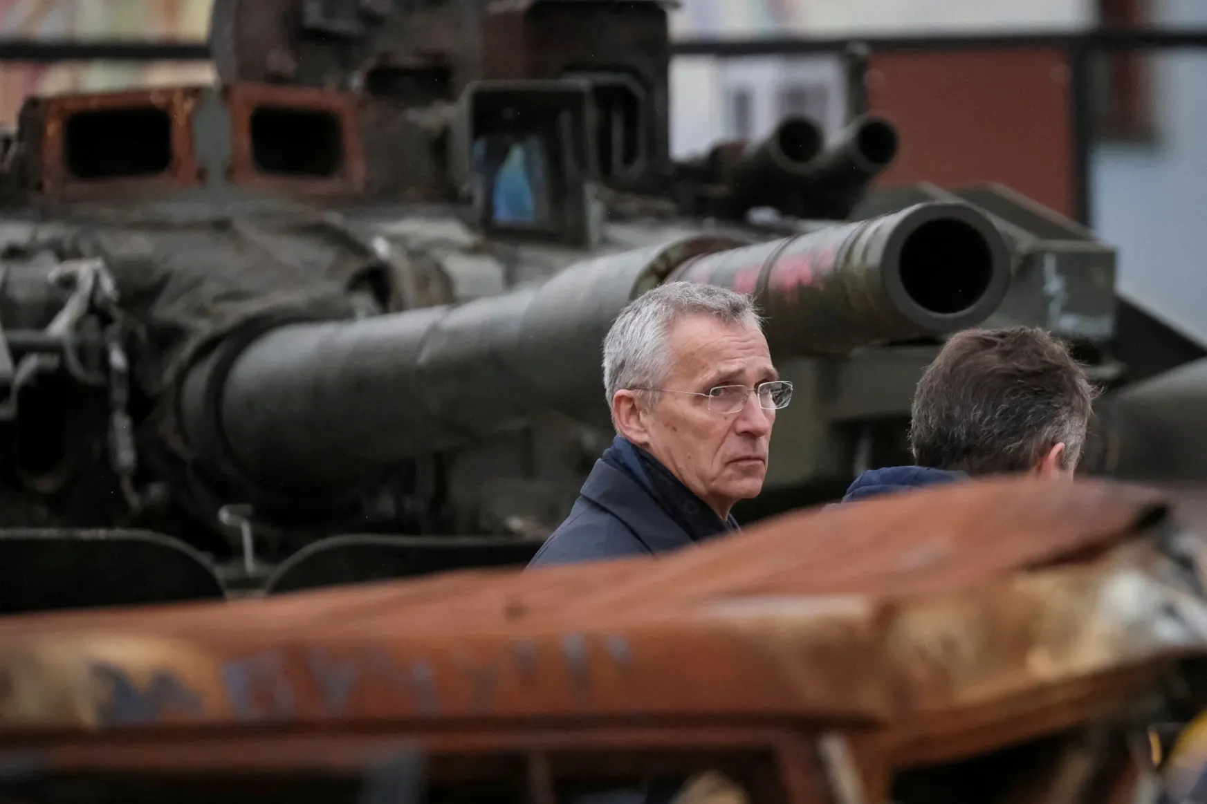 Ukrajnába látogatott Jens Stoltenberg NATO-főtitkár
