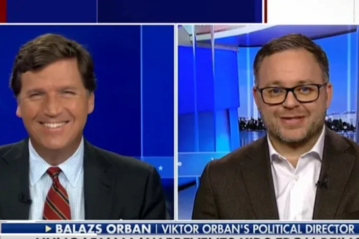 Orbán Balázs Tucker Carlsonnál: Woke? A magyarok azt hiszik a Vogue magazinról beszélsz