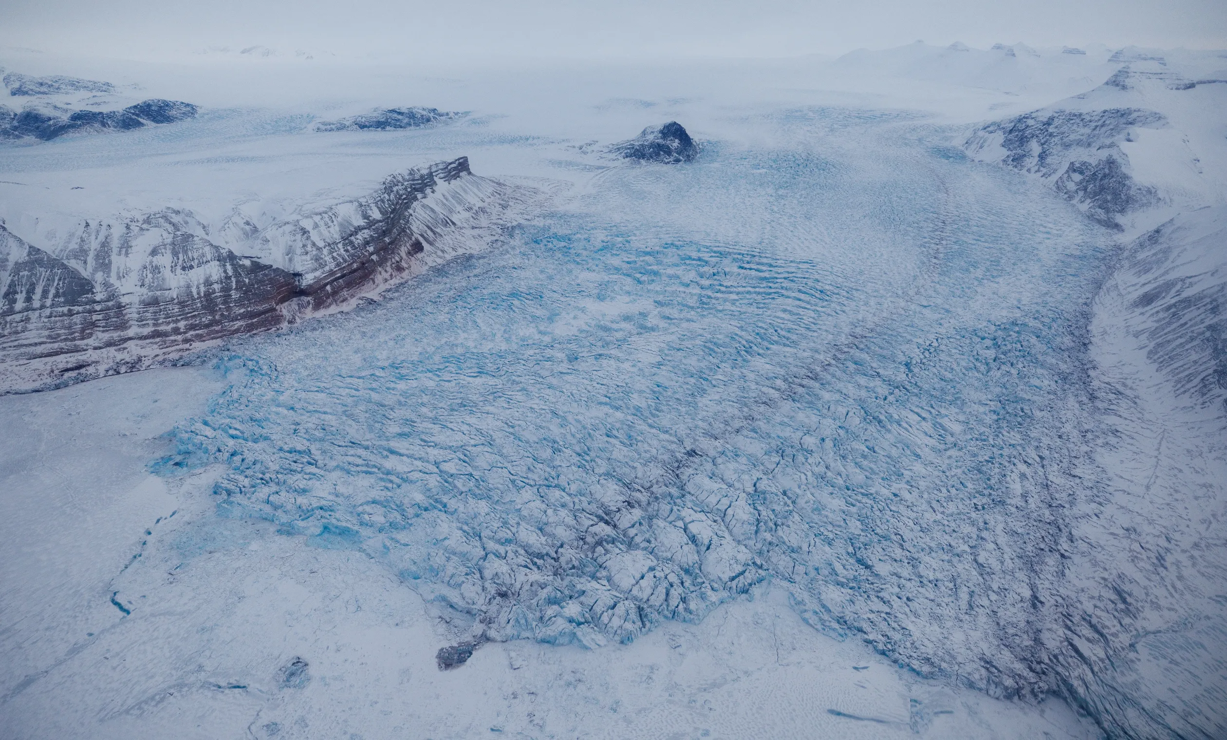 A Kronebreen gleccser – Fotó: Lisi Niesner / Reuters