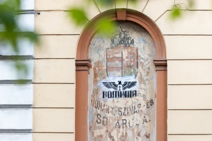 Náci jelképpel fújtak le egy magyar címert ábrázoló falképet Kolozsváron