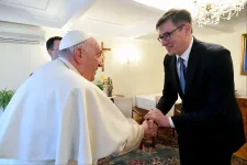 Karácsony Gergellyel találkozott Ferenc pápa