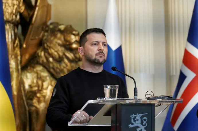 Váratlanul Hollandiába utazott Volodimir Zelenszkij