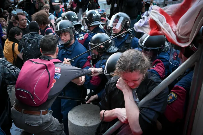 TASZ: A rendőrök követtek el súlyos erőszakot, nem a tüntetők