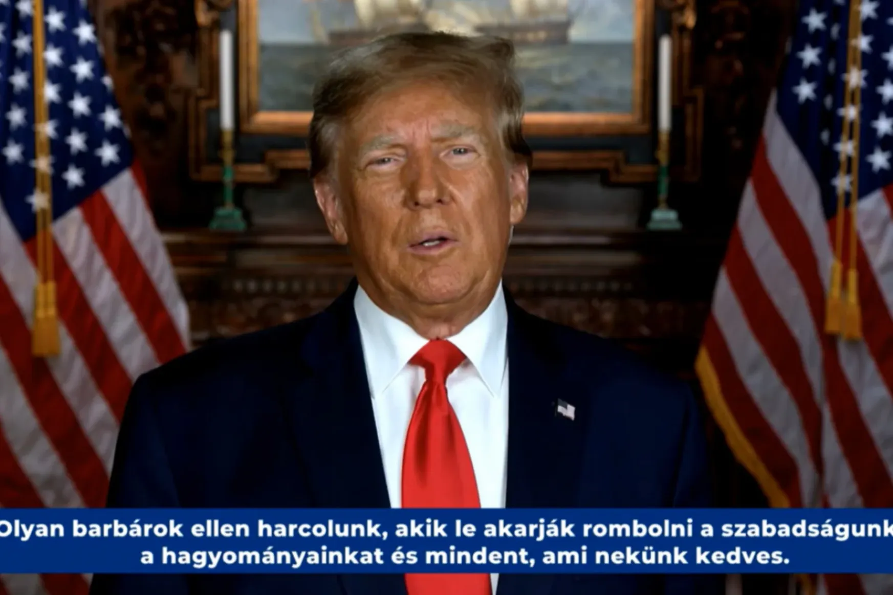 Trump talks about historic battle against globalists and communists in his video message to Hungarians
